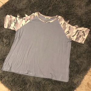 Camo Baseball Top